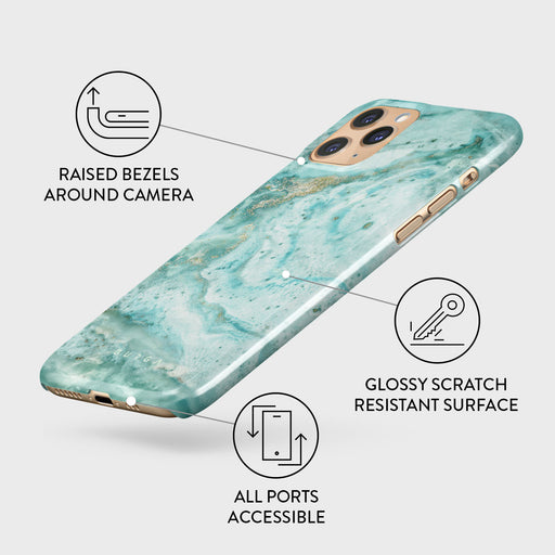 Uluwatu Waves - Teal iPhone 11 Pro Max Case 3