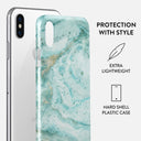 Uluwatu Waves - Teal iPhone X / XS Case 2