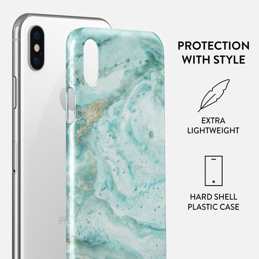 Uluwatu Waves - Teal iPhone X / XS Case 2