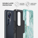 Uluwatu Waves - Teal Xiaomi 12 Pro Case 2