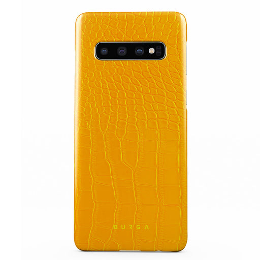 Canary Yellow - Snake Skin Samsung Galaxy S10 Plus Case 1
