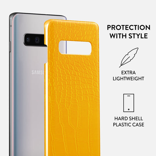 Canary Yellow - Snake Skin Samsung Galaxy S10 Plus Case 2
