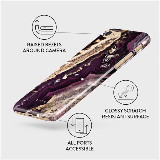 Purple Skies - Marble iPhone SE (2020) Case 3