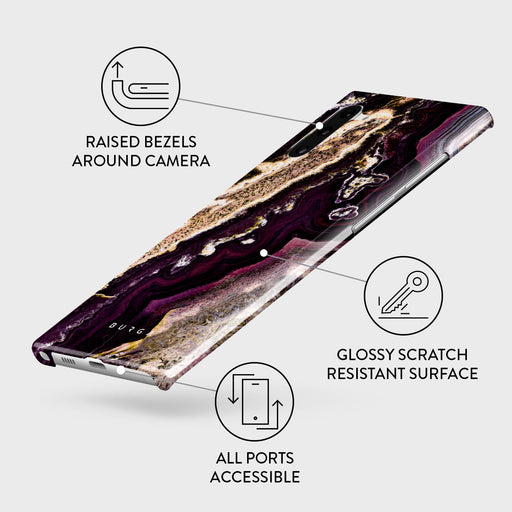 Purple Skies - Marble Samsung Galaxy Note 10 Case 3