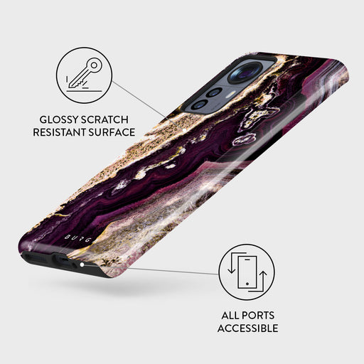 Purple Skies - Marble Xiaomi 12 Pro Case 3