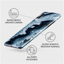 Frozen Lake - Gray Marble Samsung Galaxy A50 Case 3