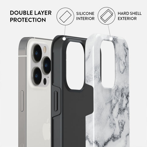 White Winter - Classy Marble iPhone 14 Pro Max Case 6