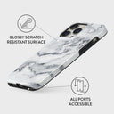 White Winter - Classy Marble iPhone 14 Pro Max Case 7
