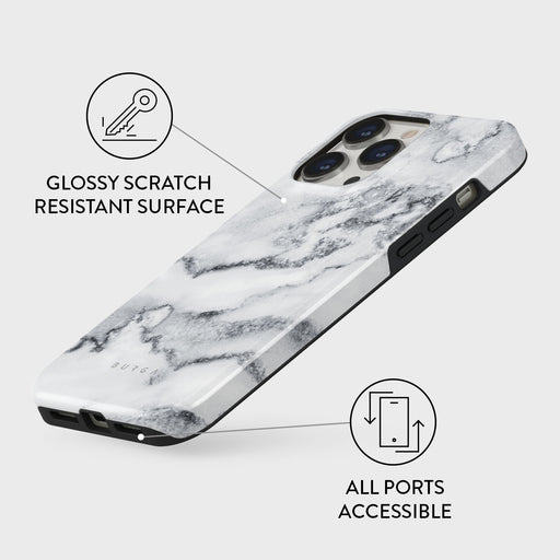 White Winter - Classy Marble iPhone 14 Pro Max Case 7