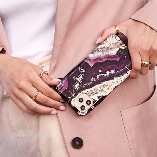 Purple Skies - Marble iPhone SE (2020) Case 13
