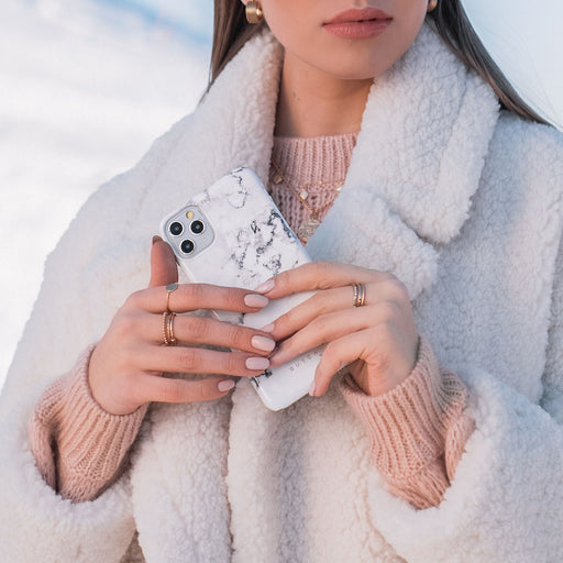 White Winter - Classy Marble iPhone 14 Plus Case 25